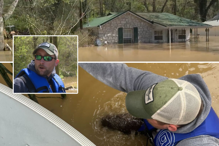 man saves pets from Kentucky floods