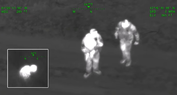 heat seaking camera finds missing toddler