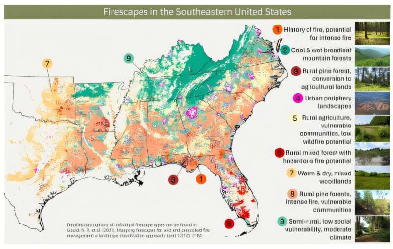 A new 'geography of fire' defines southern wildfire risk