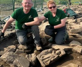 Ancient Secrets Revealed: Amateur Archaeologists Discover Winged Goddess at Hadrian’s Wall, Uniting Past and Present