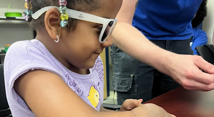 Taelor Reynolds / WAVY TV 10 on YouTube ODU students create prosthetic for child