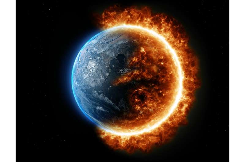 Credit: Unsplash/CC0 Public Domain earth burning