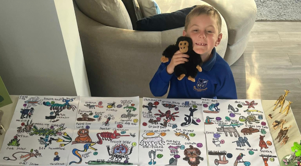 Heartwarming Tribute: 5-Year-Old Celebrates Sir David Attenborough's 99th Birthday with 99 Adorable Animal Drawings!