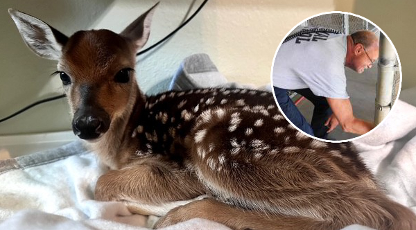 Heroic Officer's Swift Action Saves Unborn Fawn After Devastating Accident