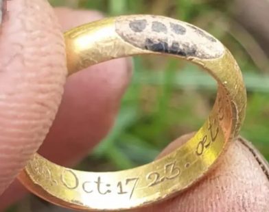 Lost to Time: Metal Detectorist Unearths Rare 18th Century Gold Mourning Ring, a Heartfelt Piece of British History