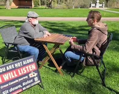 Meet the Man Who's All Ears: Free Conversations Await in Your Town!