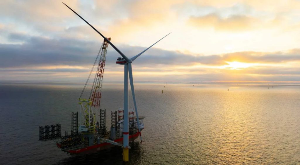 Turning Tides: The Dawn of 1.1 Million Homes Powered by Hope as the First Offshore Wind Turbine Soars in the North Sea