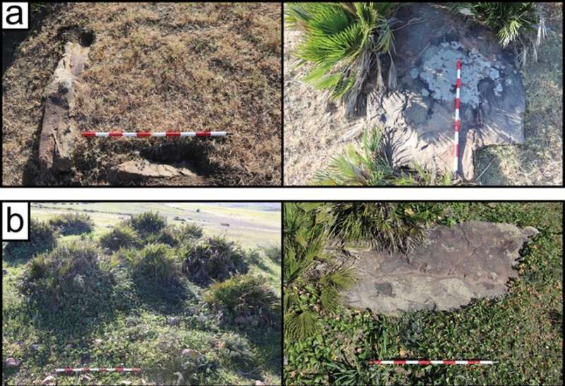 Images of the newly discovered cist cemeteries and tumuli. (a) Daroua Zaydan; (b) Oulad Zin. Credit: Hamza Benattia; African Archaeological Review (2025). DOI: 10.1007/s10437-025-09621-z Ancient cemeteries found on Tangier Peninsula