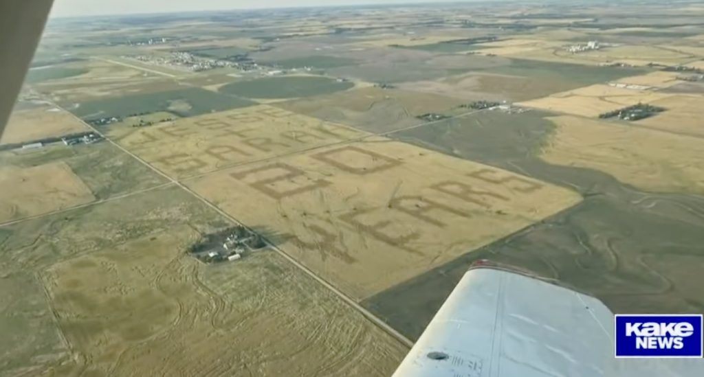 Harvesting Love: Farmer Sows a One-Mile Tribute in the Fields for His Beloved Wife of 20 Years