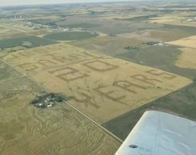 Harvesting Love: Farmer Sows a One-Mile Tribute in the Fields for His Beloved Wife of 20 Years