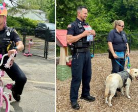 Magic on Wheels: Massachusetts Officer Inspires Kids to Ride Safely with a Whimsical Unicorn Helmet!