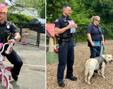 Magic on Wheels: Massachusetts Officer Inspires Kids to Ride Safely with a Whimsical Unicorn Helmet!