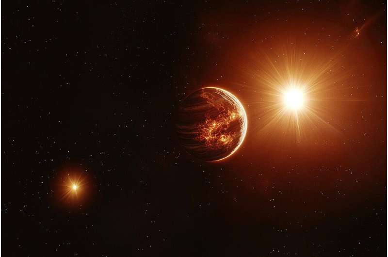 Credit: Michael S. Helfenbein with AI-generated images New study offers a double dose of ‘hot Jupiters’