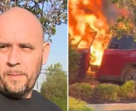 Unseen Valor: Brave Bystander Rescues Driver from Fiery Inferno Just Seconds Before Catastrophe