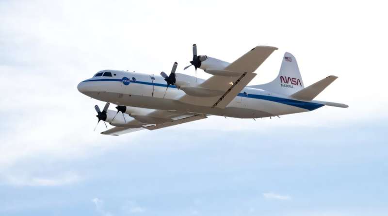 NASA’s P-3 Orion aircraft, based out of the agency’s Wallops Flight Facility in Virginia, along with Dynamic Aviation’s King Air B200 aircraft, will fly over parts of the East and West coasts during the agency’s Student Airborne Research Program. The science flights will be conducted between June 22 and July 2, 2025. Credit: NASA/Garon Clark NASA aircraft to make low-altitude flights in mid-Atlantic, California