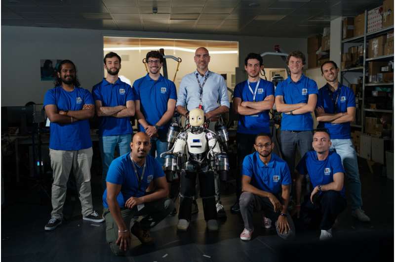 This flight demonstration at IIT in Genoa, led by Daniele Pucci, aims to advance the possibilities of multi-modal humanoid robotics, integrating walking and flying capabilities to work in challenging settings. Credit: IIT-Istituto Italiano di Tecnologia Researchers at IIT have demonstrated that a humanoid robot can fly