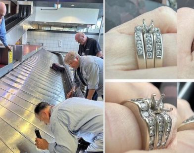 Diamond Drama at the Airport: How Heroes in Uniform Rescued a Heartfelt Love Story After a Precious Ring Went Missing