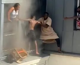 Fearless Hero Defies Flames: A Heart-Pounding Rescue on a Paris Ledge to Save a Family in Peril