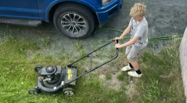Ten-Year-Old's Heartfelt Summer Mission: Mowing Lawns to Heal His Family's Home After Wildfire Devastation