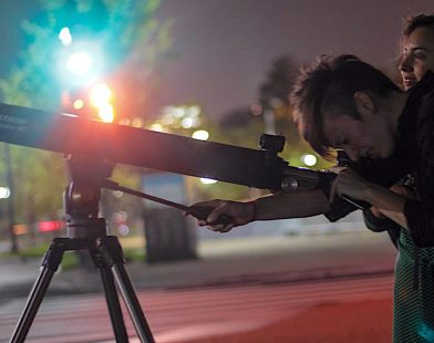 Unlock the Cosmos: Discover the Stars Right on Your Sidewalk with Free Pop-Up Telescopes!