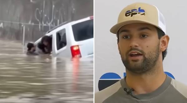 Brave Hero Shatters Glass and Boundaries: A Race Against Time to Rescue a Woman from a Sinking Car