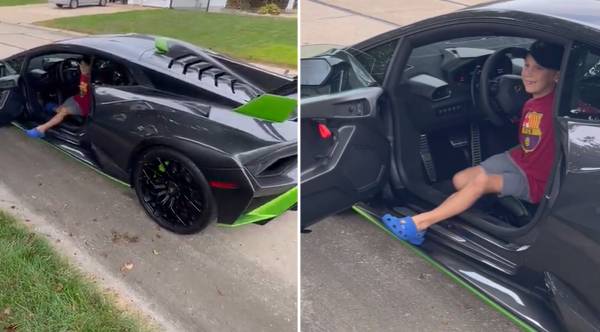 From Trash to Triumph: 7-Year-Old’s Entrepreneurial Spirit Sparks an Unexpected Lamborghini Parade