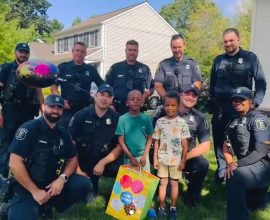 “Heartwarming Twist: 4-Year-Old Calls 911 Just to Share a Splashy Tale, Leading to a Birthday Surprise from Local Heroes!”