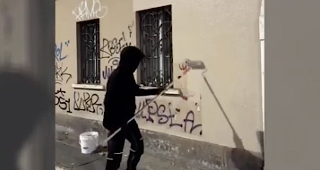 Masked Hero Sparks Inspiration: Watch as Northern Italy's Streets Transform from Graffiti to Art!
