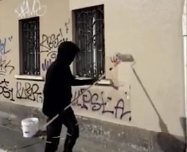 Masked Hero Sparks Inspiration: Watch as Northern Italy's Streets Transform from Graffiti to Art!