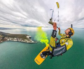 Sky's the Limit: Daring Kitesurfer Soars 1,500 Feet Above Iconic Landmark, Shattering Records and Embracing Adventure!