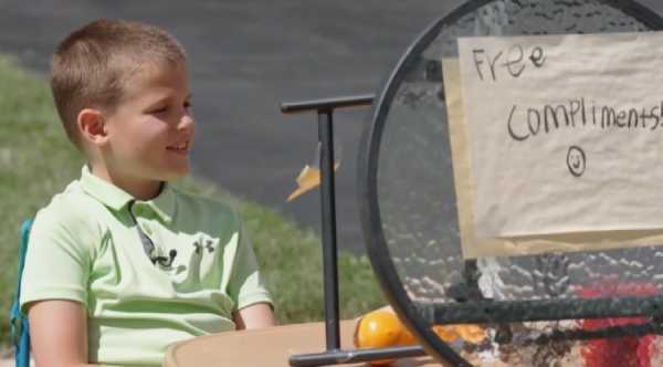Nine-Year-Old's Heartwarming 'Compliment Stand' Spreads Joy and Kindness in His Community