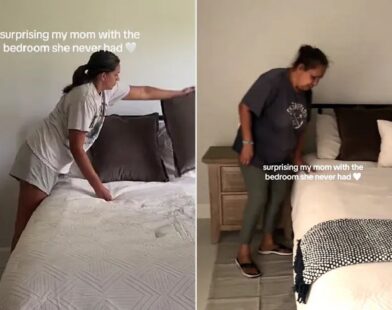 After a Life of Struggles, Woman Transforms Her Mother's Dreams into Reality with a Heartfelt Bedroom Makeover