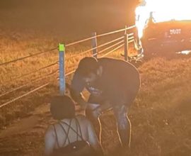 Heroic Rescue: Off-Duty Firefighter Saves Woman from Fiery Doom Moments Before Explosion