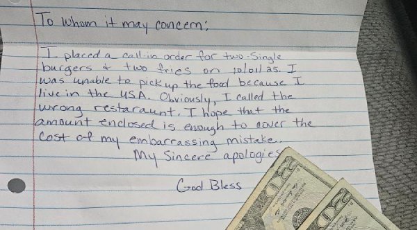From Alabama With Heart: A Touching $40 Apology Reaches a Nova Scotia Burger Joint