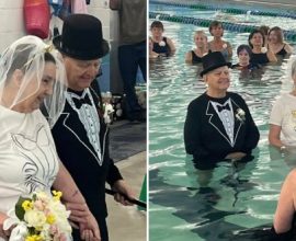 Love Makes a Splash: Senior Couple Ties the Knot in the YMCA Pool Where Their Story Began